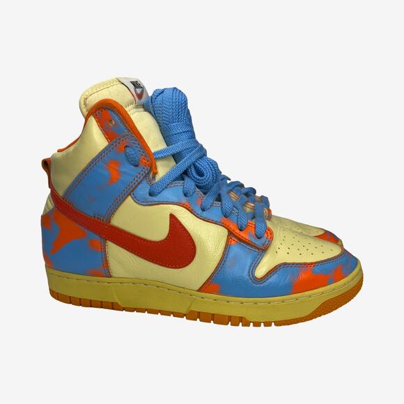 Nike Dunk High DD9404-800 Mineral Orange Blue Void Men’s Size 9 Wear and Tear - Picture 1 of 12